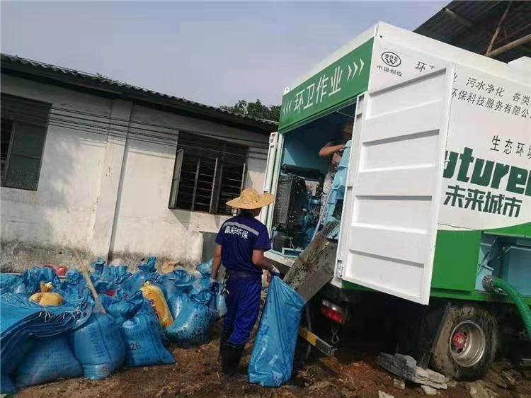 巴林右工业污泥压干处理